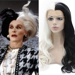 💕CRUELLA D 24” LACE FRONT WIG 💕 NEW